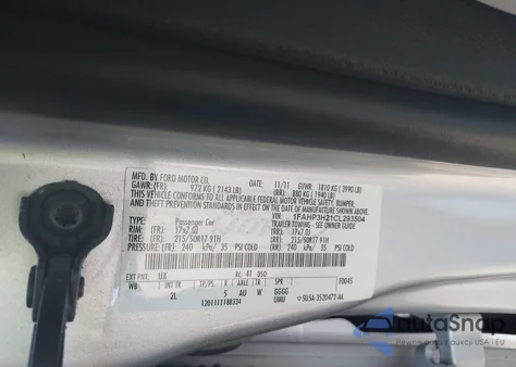 2012 Ford Focus Sel из США, поврежденный, VIN 1FAHP3H21CL293504